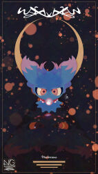  closed_mouth colored_sclera full_body ghost highres looking_at_viewer meme_(sleepsheep) misdreavus no_humans pokemon pokemon_(creature) pokemon_focus red_eyes red_sclera reflection yellow_sclera 