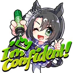  1girl animal_ears artist_request bare_arms black_hair blue_bow blue_bowtie blue_shirt bow bowtie brooch brown_shoes chibi circle_skirt cropped_legs crown ear_through_crown english_text eyelashes eyes_visible_through_hair finger_gun floating_clothes frilled_skirt frills game_cg green_eyes hair_between_eyes hair_ribbon happy holding holding_marker horse_ears horse_girl horse_tail horseshoe_ornament jewelry leg_up light_blush looking_at_viewer lowres marker medium_hair mini_crown miniskirt official_art one_eye_closed open_mouth parted_bangs pleated_skirt puffy_short_sleeves puffy_sleeves ribbon sailor_collar satono_crown_(umamusume) school_uniform shirt shoes short_sleeves silver_crown skirt smile solo tail tareme thigh-highs tracen_school_uniform transparent_background umamusume uwabaki white_ribbon white_sailor_collar white_skirt white_thighhighs writing 