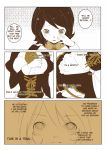  1girl ai-wa apron comic english maid monochrome shannon tears umineko_no_naku_koro_ni 