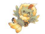  akiha15 bird feathered_wings feathers no_humans pokemon pokemon_(game) pokemon_bw rufflet simple_background solo white_background wings 