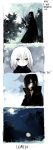  black_hair blood book cloud clouds comedy_(ova) comic english forest moon nature night night_sky original scenery sky starshadowmagician white_hair 