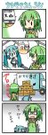  4koma ahoge aqua_hair bear_tsukasa chibi chibi_miku comic detached_sleeves fingerless_gloves fl-chan fl_studio gloves green_hair hatsune_miku headphones long_hair megurine_luka minami_(colorful_palette) motor_vehicle necktie o_o sweat the_thing_not_quite_sure_what_it_is translated translation_request truck turn_pale twintails vehicle very_long_hair vocaloid |_| 