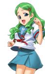 green_hair kimidori_emiri long_hair school_uniform suzumiya_haruhi_no_yuuutsu t-hiko 