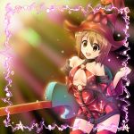  brown_eyes brown_hair cosplay guilty_gear guitar hat hirasawa_yui i-no i-no_(cosplay) instrument k-on! short_hair simasu solo thigh-highs thigh_boots thighhighs witch_hat 