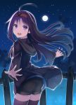  .com 1girl alternate_costume hairband highres hooded_jacket hoodie long_hair outstretched_arms purple_hair shorts spread_arms sword_art_online thigh-highs violet_eyes yuuki_(sao) 