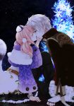  1boy 1girl amiko_(frostedchocolate) atelier_(series) atelier_escha_&amp;_logy closed_eyes couple escha_malier hat hetero incipient_kiss logix_ficsario long_hair looking_at_another pink_hair short_hair twintails white_hair yellow_eyes 