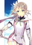  1girl alisha_diphda aoi_koto_madoka brown_hair green_eyes side_ponytail smile solo tales_of_(series) tales_of_zestiria 