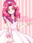  akagi_towa birthday blush dress go!_princess_precure long_hair red_eyes redhead smile tiara 