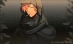  1boy aosora_aoi archer_(fate/extra) cloak fate/extra fate_(series) hood orange_hair solo 