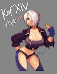  angel_(kof) commentary_request highres leaning_forward puyon_(pixiv) the_king_of_fighters 
