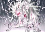  1boy absurdres alien claws cyclops glowing glowing_eye highres lightning lord_boros male_focus one-eyed onepunch_man 