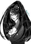  bayonetta bayonetta_(character) glasses long_hair very_long_hair 