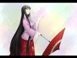  highres houraisan_kaguya japanese_clothes kimono long_hair oriental_umbrella reon_(pixiv) reon_(saikyou) touhou umbrella 