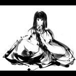  hanuu houraisan_kaguya monochrome tagme touhou 