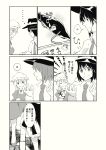  bow check_translation comic dress gap hat hichiko highres maribel_hearn monochrome multiple_girls necktie ribbon shirt short_hair skirt touhou translation_request usami_renko 