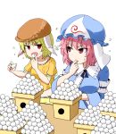  eating_contest kousei_(public_planet) ringo_(touhou) saigyouji_yuyuko touhou 