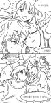  comic futaba_anzu idolmaster idolmaster_cinderella_girls korean long_hair maruhachi moroboshi_kirari sleeping translated 