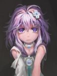 1girl d-pad hair_ornament long_hair messy_hair neptune_(choujigen_game_neptune) neptune_(series) purple_hair segamark solo torn_clothes violet_eyes 