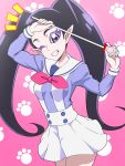  cosplay go!_princess_precure miss_siamour pointy_ears precure school_uniform tj-type1 uniform wand 