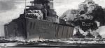  battle_of_jutland battleship greyscale historical_event history monochrome ocean real_life royal_navy ship siirakannu warship world_war_i 