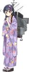  drew_(drew213g) japanese_clothes kantai_collection kimono official_art sandals ushio_(kantai_collection) 