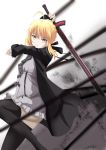  1girl absurdres dark_excalibur fate/stay_night fate_(series) highres saber saber_alter solo sword weapon 