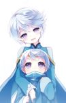  blush circlet male_focus mikleo_(tales) name_(oiuio) open_mouth short_hair silver_hair sleeves_past_wrists smile tales_of_(series) tales_of_zestiria violet_eyes younger 