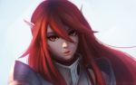  1girl armor clockwork-cadaver fire_emblem fire_emblem:_kakusei headwear long_hair looking_at_viewer red_eyes redhead smile solo cordelia_(fire_emblem) 