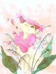  delcatty flower no_humans one_eye_closed pokemon pokemon_(creature) r18ankou 