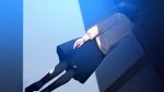  1girl black_hair black_legwear black_skirt character_request death game_cg grisaia_no_meikyuu hanging highres indoors long_hair pantyhose skirt solo torn_clothes torn_pantyhose 