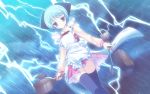  apron frying_pan lightning prism_magical school_uniform storm tanihara_natsuki wachi_yuri 
