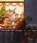  ayasato_mayoi christmas christmas_tree cold gyakuten_saiban itonokogiri_keisuke karuma_mei mitsurugi_reiji naruhodou_ryuuichi snow 