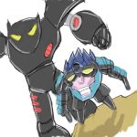  batman_(series) crossover fusion mecha tengen_toppa_gurren_lagann 