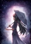  1girl black_hair highres holding_umbrella long_hair original solo veilrain 