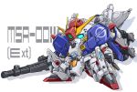  beam_rifle character_name energy_gun ex-s_gundam gundam gundam_sentinel karukan_(monjya) mecha no_humans shadow solo 