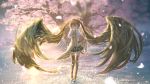  1girl cherry_blossoms hatsune_miku highres kouji_(astral_reverie) solo vocaloid wings 