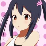  1girl absurdres black_hair highres k-on! nakano_azusa twintails 