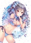  1girl blush idolmaster idolmaster_cinderella_girls kanzaki_ranko lingerie looking_at_viewer moyon pantyhose solo underwear 