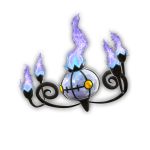  chandelure no_humans official_art pokemon pokemon_(creature) pokken_tournament solo 