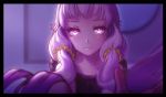  1girl long_hair looking_at_viewer purple_hair smile solo technoheart violet_eyes vocaloid yuzuki_yukari 