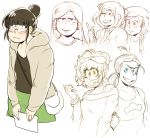  6+girls blue_eyes choroko_(osomatsu-san) green_eyes ichiko_(osomatsu-san) juushiko_(osomatsu-san) karako_(osomatsu-san) multiple_girls nyaph osoko_(osomatsu-san) osomatsu-san pink_eyes red_eyes tagme todoko_(osomatsu-san) violet_eyes yellow_eyes 