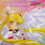  1girl absurdres artist_name bishoujo_senshi_sailor_moon blonde_hair blue_eyes choker copyright_name crescent crescent_earrings double_bun earrings eternal_sailor_moon facial_mark feathers forehead_mark gloves hair_ornament hairpin hands_together highres jewelry long_hair looking_at_viewer magical_girl official_art puffy_sleeves sailor_moon scan smile solo star star_earrings tamegai_katsumi tsukino_usagi twintails upper_body white_gloves white_wings wings 