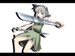  bad_id blue_eyes katana konpaku_youmu mochi.f silver_hair sword touhou weapon 