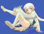   amber_eyes blush doggirl grey_hair inuburo inumimi loli silver_hair thigh_highs  