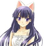  hazuki loli nekomimi purple_hair tsukuyomi_moon_phase violet_eyes white_camisole 