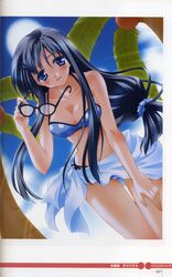  bikini binding_discoloration cleavage glasses minase_lin swimsuit 