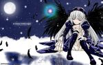  feathers moon rozen_maiden signed suigintou vector wings 