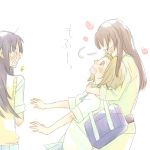  akiyama_mio hug k-on! minarei multiple_girls school_uniform tainaka_ritsu yamanaka_sawako yuri 