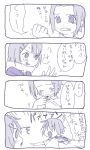  0_0 bad_id blush clenched_hand clenched_teeth comic hirasawa_yui jankenpon k-on! monochrome purple short_hair sketch tainaka_ritsu takekono tears translation_request 