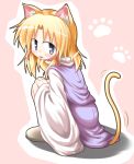  baerun blonde_hair cat_ears cat_tail moriya_suwako tail tongue touhou 